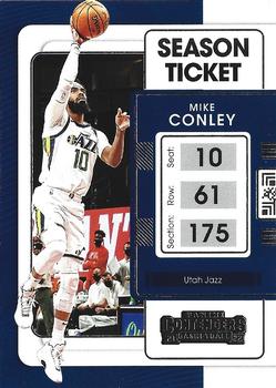 Mike Conley Utah Jazz 2021/22 Panini Contenders Basketball Season Ticket #51
