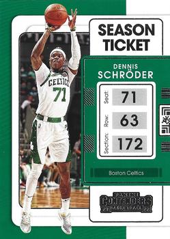 Dennis Schroder Boston Celtics 2021/22 Panini Contenders Basketball Season Ticket #54