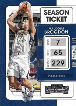 Malcolm Brogdon Indiana Pacers 2021/22 Panini Contenders Basketball Season Ticket #90