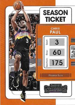 Chris Paul Phoenix Suns 2021/22 Panini Contenders Basketball Season Ticket #97