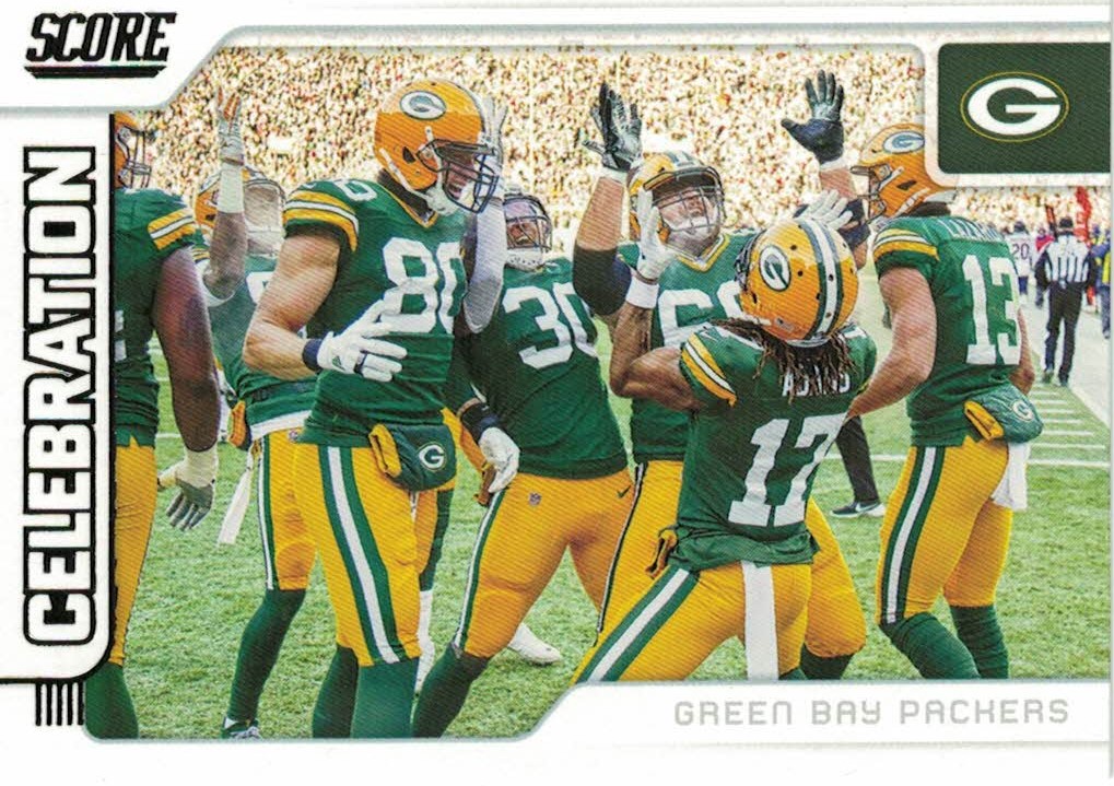 Green Bay Packers 2020 Panini Score NFL Celebration #CE-8