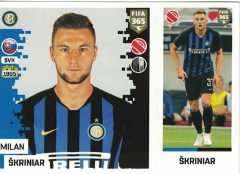 Milan Skriniar Internazionale Milano samolepka 2019 FIFA 365 #191