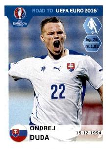 Ondrej Duda Slovakia samolepka Road to EURO 2016 #318