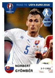 Norbert Gyomber Slovakia samolepka Road to EURO 2016 #308