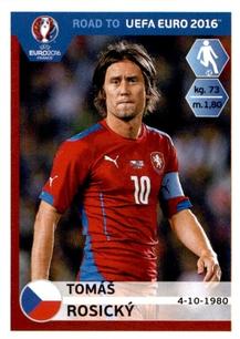 Tomas Rosicky Czech Republic samolepka Road to EURO 2016 #43