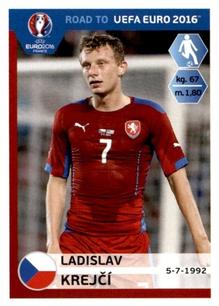 Ladislav Krejci Czech Republic samolepka Road to EURO 2016 #39