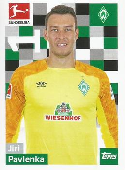 Jiri Pavlenka Werder Bremen samolepka Bundesliga 2018/19 Topps #35