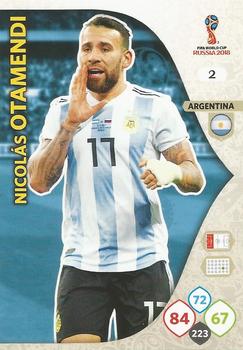 Nicolas Otamendi Argentina Panini 2018 World Cup #2