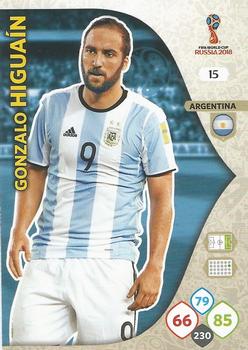 Gonzalo Higuain Argentina Panini 2018 World Cup #15