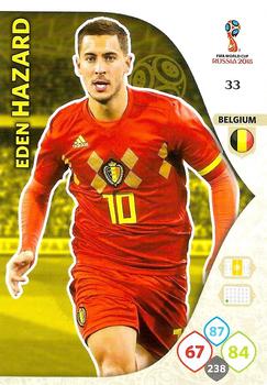 Eden Hazard Belgium Panini 2018 World Cup #33