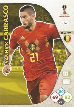 Yannick Carrasco Belgium Panini 2018 World Cup #34