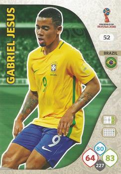 Gabriel Jesus Brazil Panini 2018 World Cup #52