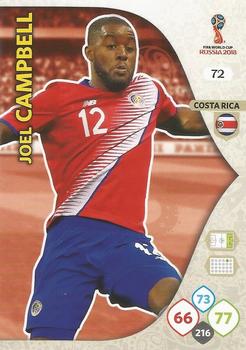 Joel Campbell Costa Rica Panini 2018 World Cup #72