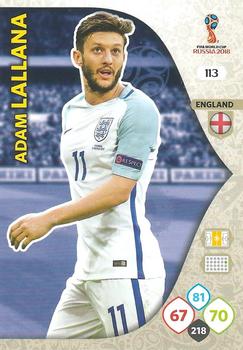 Adam Lallana England Panini 2018 World Cup #113