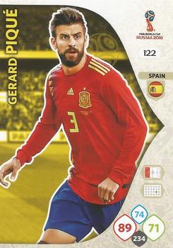 Gerard Pique Spain Panini 2018 World Cup #122