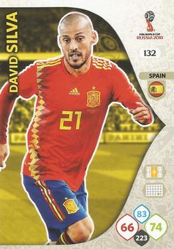 David Silva Spain Panini 2018 World Cup #132