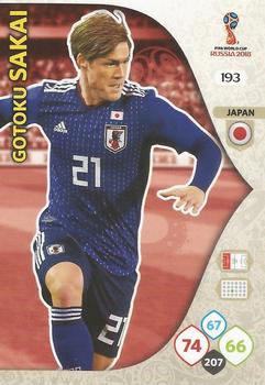 Gotoku Sakai Japan Panini 2018 World Cup #193