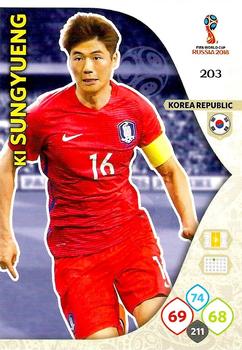 Ki Sung-Yueng South Korea Panini 2018 World Cup #203