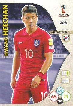 Hwang Hee-chan South Korea Panini 2018 World Cup #206