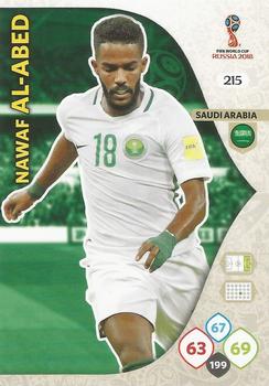 Nawaf Al-Abed Saudi Arabia Panini 2018 World Cup #215