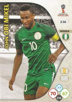 John Obi Mikel Nigeria Panini 2018 World Cup #238