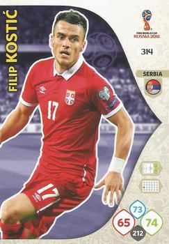 Filip Kostic Serbia Panini 2018 World Cup #314