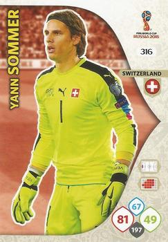 Yann Sommer Switzerland Panini 2018 World Cup #316