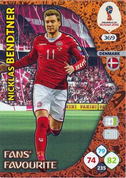 Nicklas Bendtner Denmark Panini 2018 World Cup Fans' Favourite #369