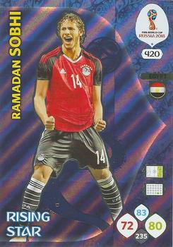 Ramadan Sobhi Egypt Panini 2018 World Cup Rising Star #420