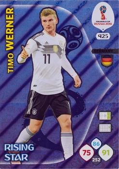 Timo Werner Germany Panini 2018 World Cup Rising Star #425