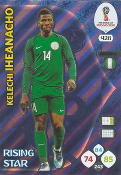 Kelechi Iheanacho Nigeria Panini 2018 World Cup Rising Star #428