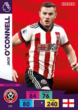 Jack O'Connell Sheffield United 2020/21 Panini Adrenalyn XL #195