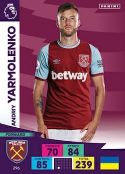 Andriy Yarmolenko West Ham United 2020/21 Panini Adrenalyn XL #296