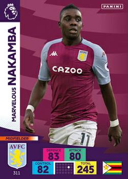 Marvelous Nakamba Aston Villa 2020/21 Panini Adrenalyn XL #311