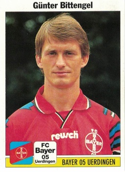 Gunther Bittengel Bayer 05 Uerdingen samolepka Bundesliga Fussball 1995 #305