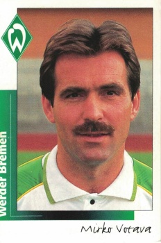 Mirko Votava Werder Bremen samolepka Bundesliga Fussball 1996 #042
