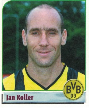 Jan Koller Borussia Dortmund samolepka Bundesliga Fussball 2002 #107