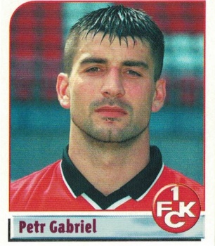Petr Gabriel 1. FC Kaiserslautern samolepka Bundesliga Fussball 2002 #227