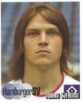 Tomáš Ujfaluši Hamburger SV samolepka Bundesliga Fussball 2002/03 #204