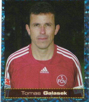 Tomáš Galásek 1. FC Nurnberg samolepka Bundesliga Fussball 2007/08 Panini #374
