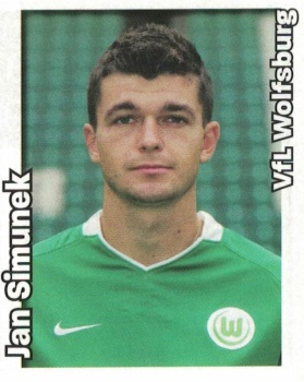 Jan Šimůnek VfL Wolfsburg samolepka Bundesliga Fussball 2008/09 #478