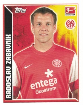 Radoslav Zabavnik 1. FSV Mainz 05 samolepka Bundesliga 2011/12 Topps #259