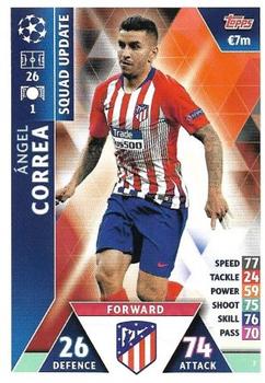 Angel Correa Atletico Madrid 2018/19 Topps Match Attax CL Update card #7