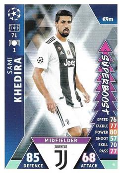 Sami Khedira Juventus FC 2018/19 Topps Match Attax CL Super Boost #91