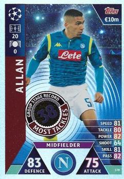 Allan SSC Napoli 2018/19 Topps Match Attax CL Group Stage Record-Holder #178