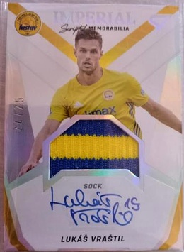 Lukas Vrastil Zlin SportZoo FORTUNA:LIGA 2021/22 2. serie Imperial Scripted Memorabilia /25 #IM-LV