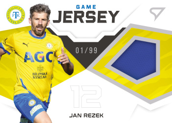 Jan Rezek Teplice SportZoo FORTUNA:LIGA 2021/22 2. serie Game Jersey /99 #GJ-JR