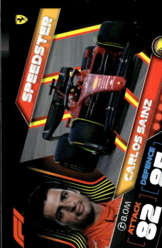Carlos Sainz Ferrari Topps F1 Turbo Attax 2022 F1 Speedster #140