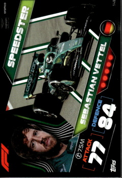 Sebastian Vettel Aston Martin Topps F1 Turbo Attax 2022 F1 Speedster #148