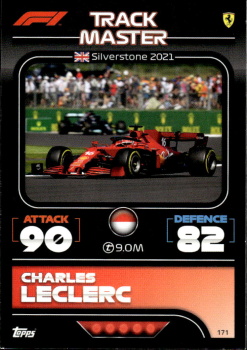 Charles Leclerc Ferrari Topps F1 Turbo Attax 2022 F1 Track Masters #171